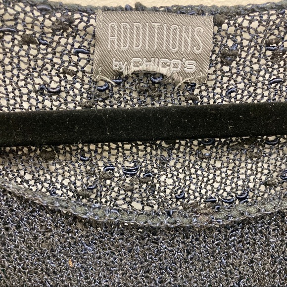 Timeless black Additions by Chico’s pullover lightweight sweater top - Picture 3 of 5